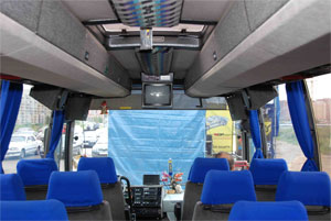 Построение звука в салоне автобуса "Scania 112"